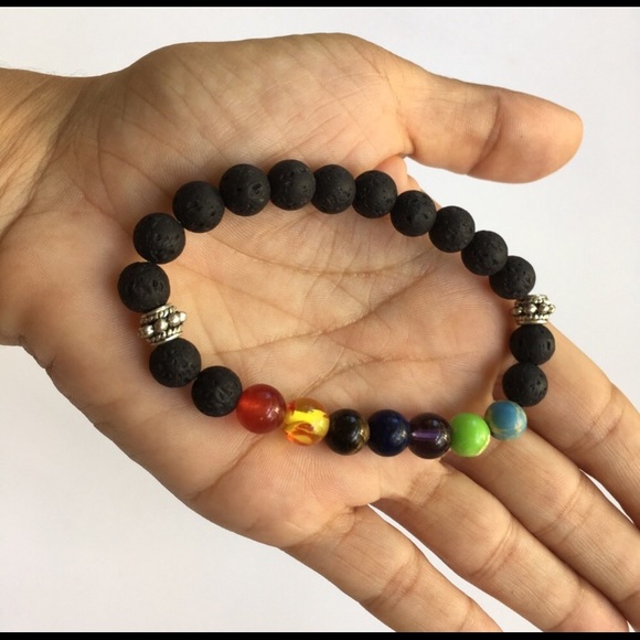 7 Chakra Stone Spiritual Healing Bracelet - Picture 3 of 7